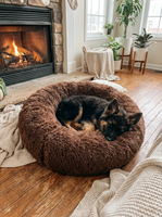 DreamPaws™ Calming Donut Dog Bed — 
Anxiety Relief & Deep Sleep