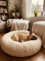 DreamPaws™ Calming Donut Dog Bed — 
Anxiety Relief & Deep Sleep